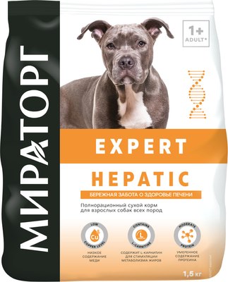 

Сухой корм для собак, Expert Hepatic Бережная забота о здоровье печени / 1010024059