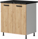 Шкаф-стол кухонный Genesis Мебель Алиса Craft 800 (белый/дуб золотой) - 
