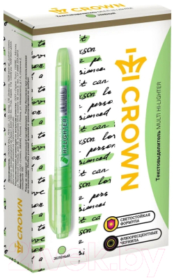 Текстовыделитель CrowN Multi Hi-Lighter / H-500 (зеленый)