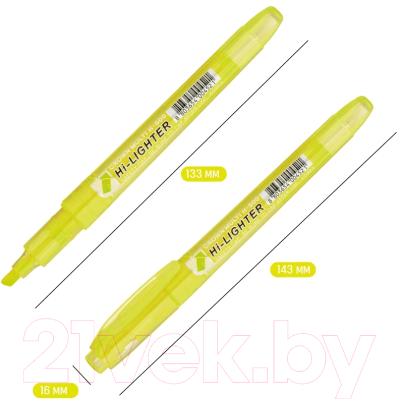 Текстовыделитель CrowN Multi Hi-Lighter / H-500 (желтый)