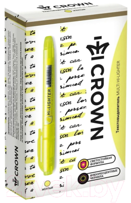 Текстовыделитель CrowN Multi Hi-Lighter / H-500 (желтый)