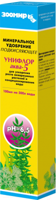 Изображение товара Удобрение для аквариума ЗООМир Унифлор АКВА-5 / 8887 (100мл)