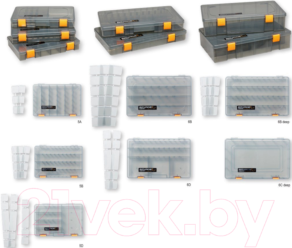 Коробка рыболовная Savage Gear Lurebox 5A Smoke / 76775 — фото 3