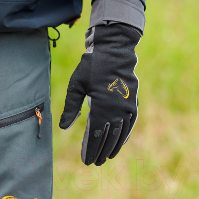 Перчатки для охоты и рыбалки Savage Gear Softshell Winter Glove 76607 (XL, черный)