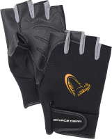 Перчатки для охоты и рыбалки Savage Gear Neoprene Half Finger 76463 (L, черный) - 