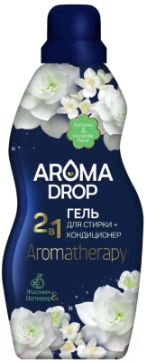 Гель для стирки Aroma Drop 2в1 Aromatherapy Жасмин и Ветивер (1кг)