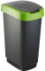 Контейнер для мусора Rotho Twist / 1754505092 (50л, черный/зеленый) - 