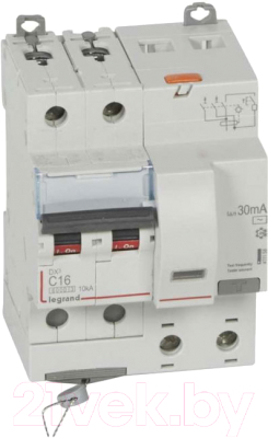 Дифференциальный автомат Legrand DX3 2P C 16А 30мА тип AC 10кА / 411158