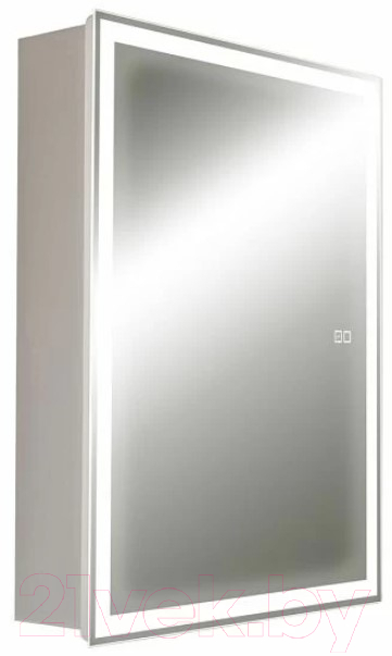 Шкаф с зеркалом для ванной Silver Mirrors Киото-2 60 R / LED-00002682