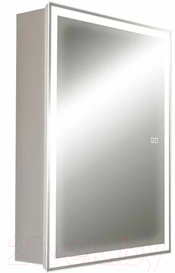 Шкаф с зеркалом для ванной Silver Mirrors Киото-2 50 L / LED-00002680