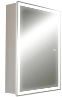 Шкаф с зеркалом для ванной Silver Mirrors Киото-2 50 L / LED-00002680 (с подогревом) - 