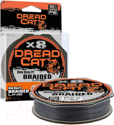 Леска плетеная Konger Dread Cat X8 Black 300м 0.50мм / 865000090