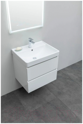 Тумба с умывальником Aquanet Вега 60 / 308319 (белый глянец)