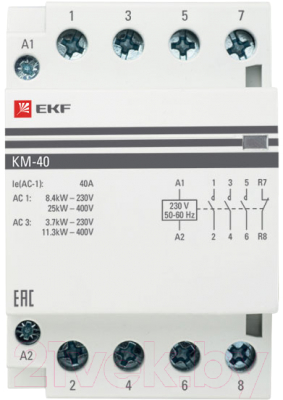 Контактор EKF КМ 40А 3NО+NC km-3-40-31