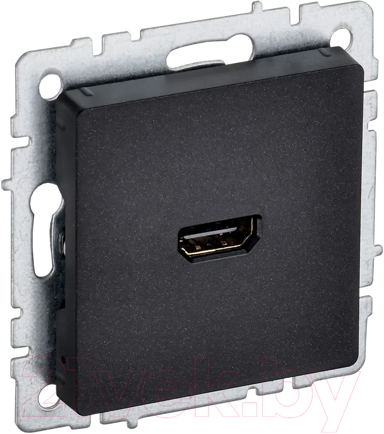 Розетка IEK Brite BR-H10-K02 (черный)