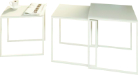 Комплект журнальных столиков Lanfre 3 в 1 CG-32.1 (белый) - 