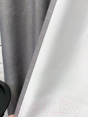 Шторы Модный текстиль 01L / 112MT6670M28 (260x150, 2шт, средне-серый)