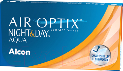 Комплект контактных линз Air Optix Night&Day Aqua Sph-6.75 R8.6 D13.8 (3шт)