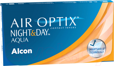 Комплект контактных линз Air Optix Night&Day Aqua Sph-1.75 R8.4 D13.8 (3шт)