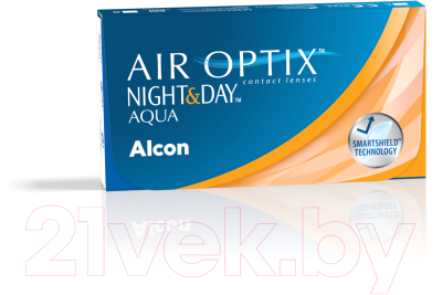 Комплект контактных линз Air Optix Night&Day Aqua Sph-3.50 R8.6 D13.8 (3шт)