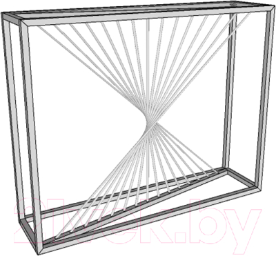 Консольный столик Lanfre Арфа К-15.1 (стекло прозрачное)