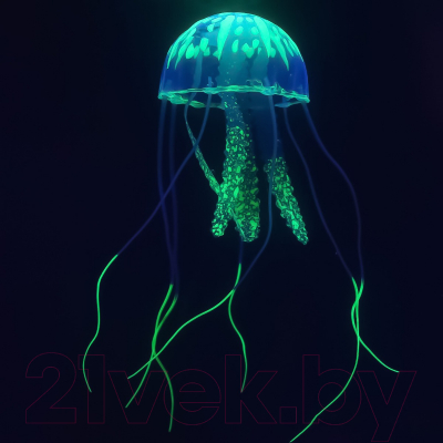 Декорация для аквариума Aqua Della Цветная медуза / 234/418956/green