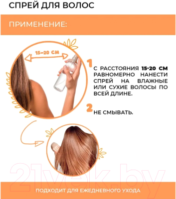 Спрей для волос Compliment Hyaluron Filler С эффектом керапластики (200мл)