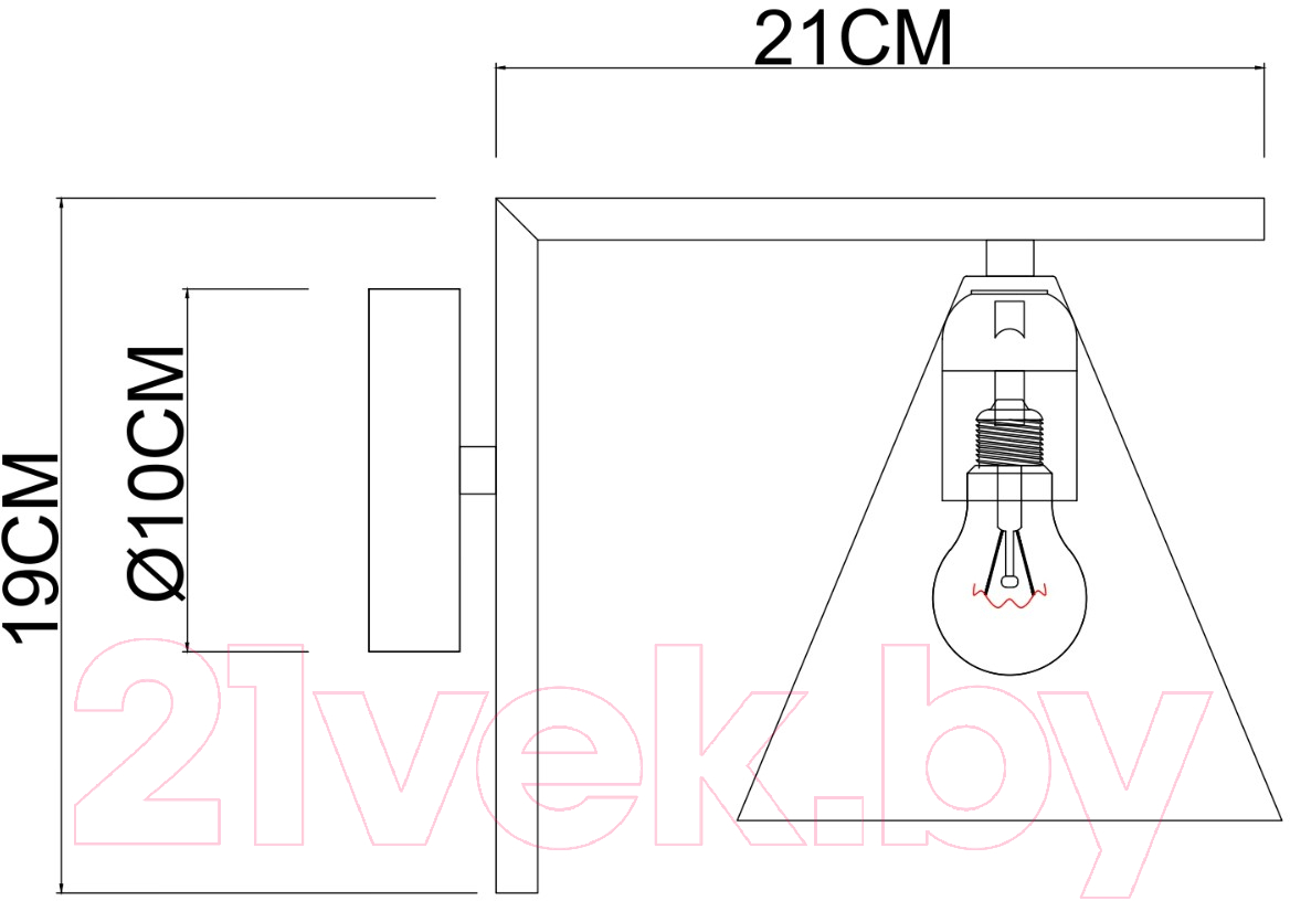 Бра Arte Lamp Jacob A7029AP-1BK