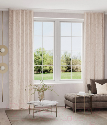 Штора LEGRAND Каприз N 200x260 / 58110547 (бежевый)