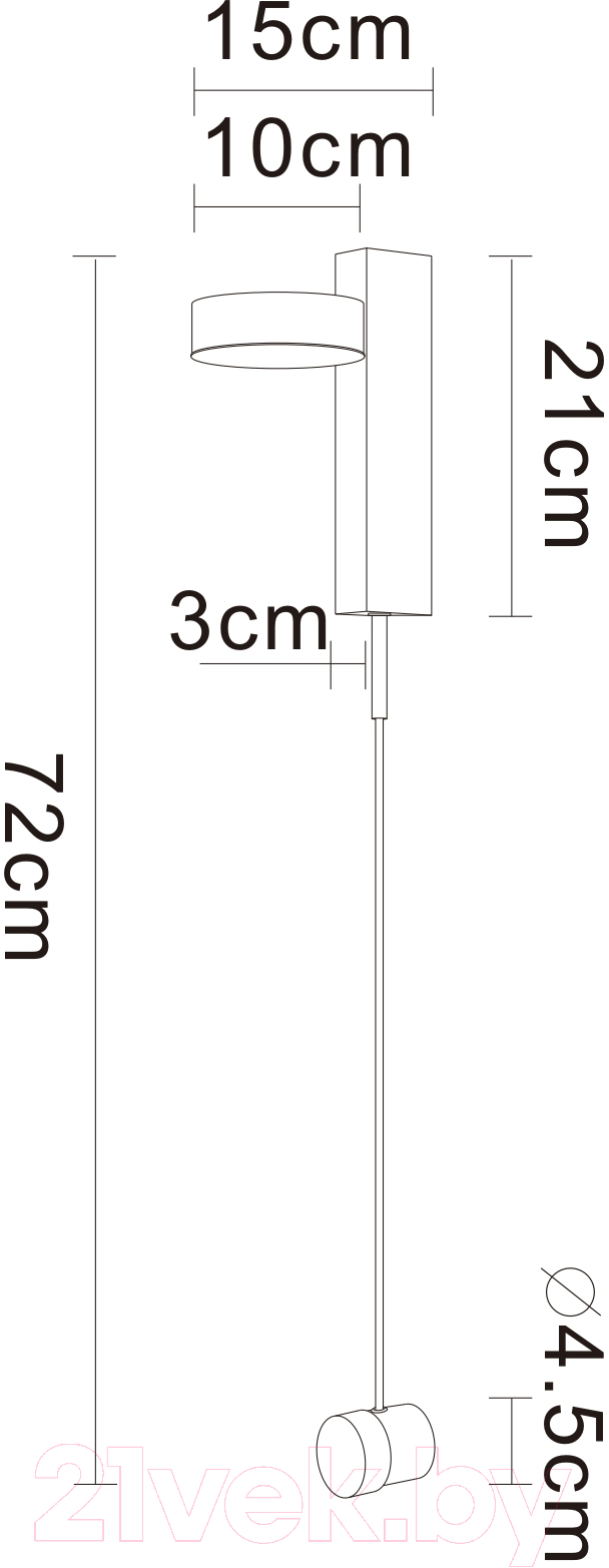 Бра Arte Lamp Mirach A2142AP-10PB