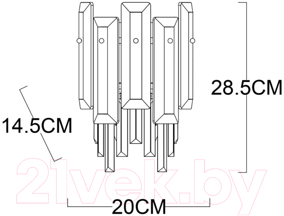 Бра Arte Lamp Nicoletta A1052AP-2GO