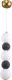 Потолочный светильник Kinklight Мони 07627-3+2.19 (черный) - 