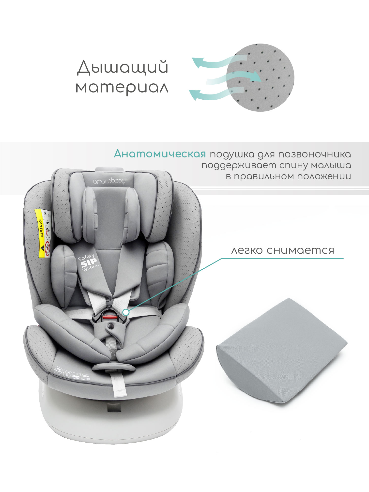 Автокресло Amarobaby Champion Isofix / AMARO-2008CH-Se