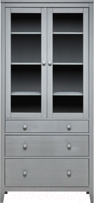 Шкаф с витриной Импэкс Leset Мира 23 (серый)