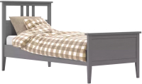 Односпальная кровать Импэкс Leset Мира 90x200 (серый) - 