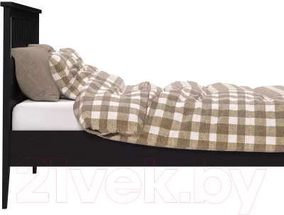 Двуспальная кровать Импэкс Leset Мира 160x200 (черный)