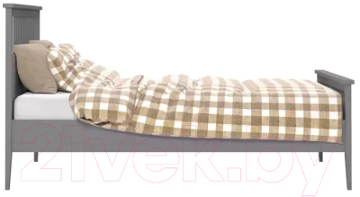 Двуспальная кровать Импэкс Leset Мира 160x200 (серый)