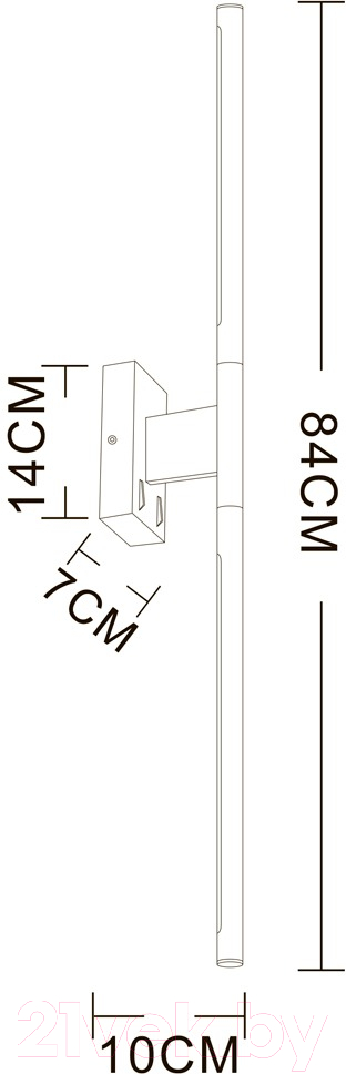 Подсветка для картин и зеркал Arte Lamp Lines A2029AP-1CC