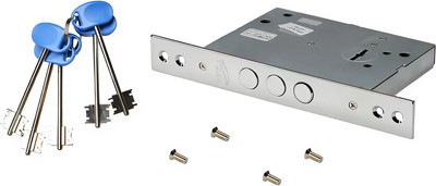 Замок врезной VELA V257L-CR (хром) -