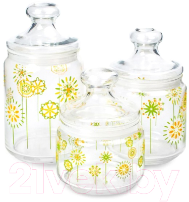 Набор емкостей для хранения Luminarc Cotton Flower S410234 (3шт)