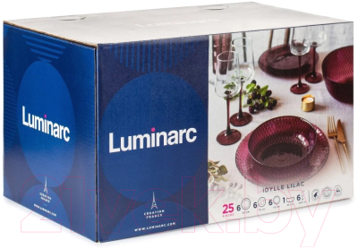 Набор столовой посуды Luminarc Идиллия Лилак O0227 (25пр)