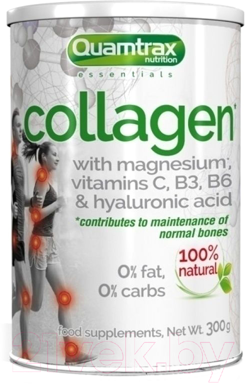 Комплексная пищевая добавка Quamtrax Collagen With Magnesium Vit C B3B6 & Hyaluronic Acid