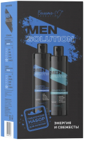 Набор косметики для тела и волос Белита-М Men Solution Гель для душа+Шампунь-кондиционер (400г+400г) - 