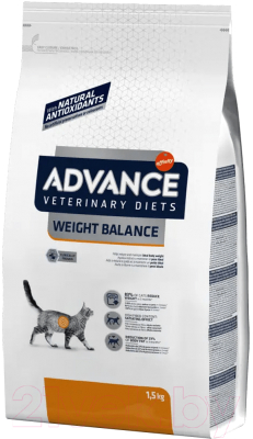 Сухой корм для кошек Advance VetDiet Weight Balance (1.5кг)