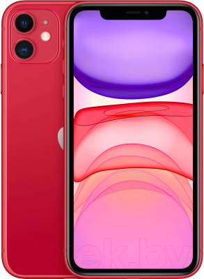 Смартфон Apple iPhone 11 64GB / 2AMWLV2 восстановленный Breezy Грейд A (красный)