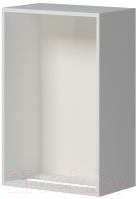 Шкаф навесной для кухни Genesis Мебель Алиса Каспий 500 сушка (белый/каспий темный)