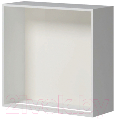 Шкаф навесной для кухни Genesis Мебель Алиса Каспий 800 сушка (белый/каспий темный)