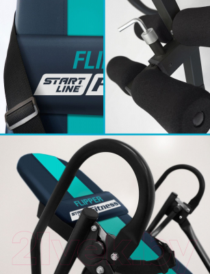 Инверсионный стол Start Line Fitness Flipper / SLF IT02-dgP (синий/бирюзовый)