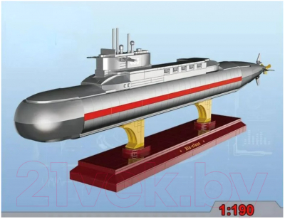 Изображение товара Сборная модель Zhe Gao Military Подводная лодка Тип 092 Xia-Class / QJ5063