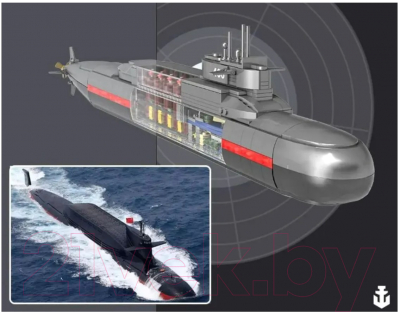 Изображение товара Сборная модель Zhe Gao Military Подводная лодка Тип 092 Xia-Class / QJ5063